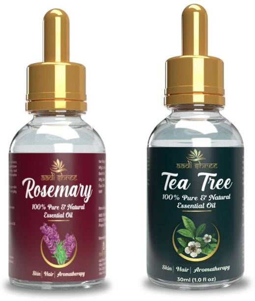 AADI SHREE Rosemary & Tea Tree Essential Oil Hair Fall Control, Hair Growth & Skin Care