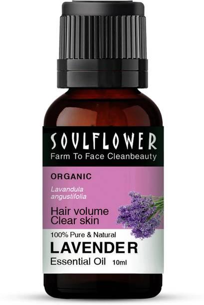 Soulflower Lavender Essential Oil | For Hair Growth, Skin Care, Stress Relief | 100% Pure |