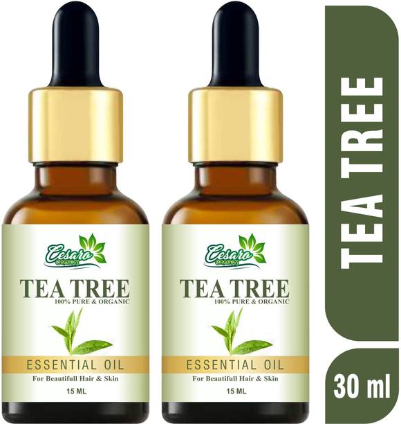 Cesaro Organics Tea Tree Oil for Skin, Hair and Acne care - Tea-Tree Essential Oil