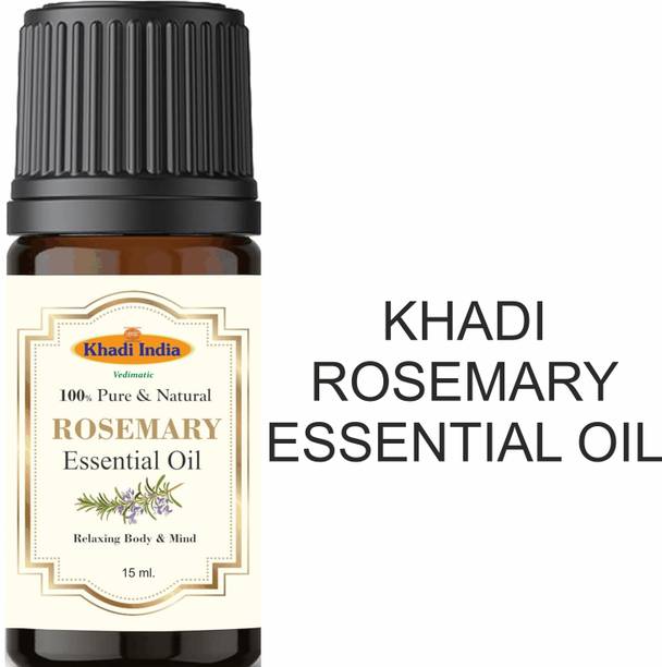 वेदिमेटिक Khadi Rosemary Essential Oil Hair Growth, Skin, Face Pure, Organic & Undiluted