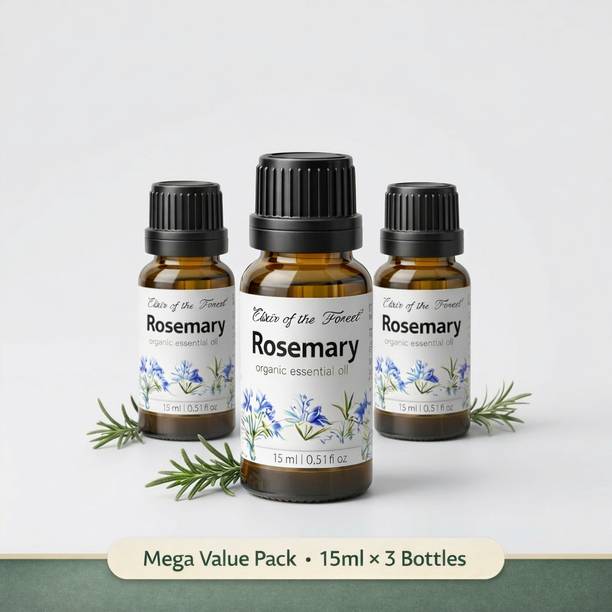 Elixir of the Forest Rosemary Essential Oil (Gulmehndi) 100% Pure Hair & Scalp Care