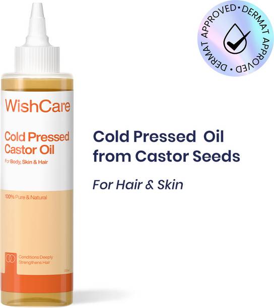 WishCare Premium Cold Pressed Castor Oil For Hair Growth & Glowing Skin Hair Oil