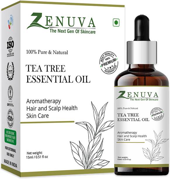 Zenuva 100% Pure Natural TeaTree Essential Oil for Aromatherapy, Skin & Hair