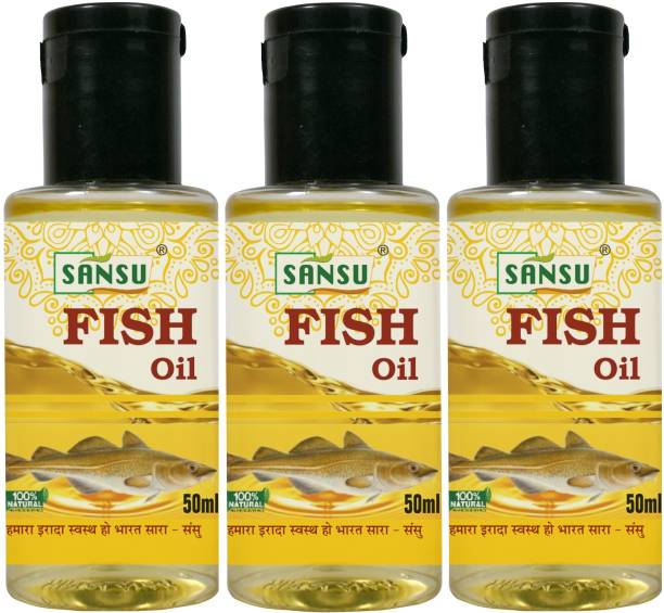 Sansu Essential Pure Fish Oil - Cod Liver, Good for eyes, skin, diabetes (50ml*3)