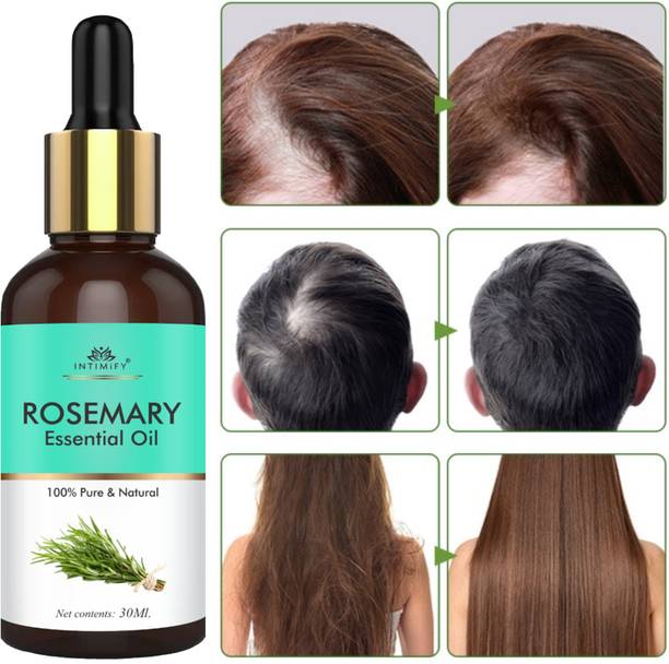 INTIMIFY 100% Pure & Natural Rosemary Essential Oil for Hair Growth, Hairfall & Skin Care