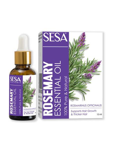 SESA 100% Pure Rosemary Essential Oil For Hair Growth & Nourishment, Face and Skin