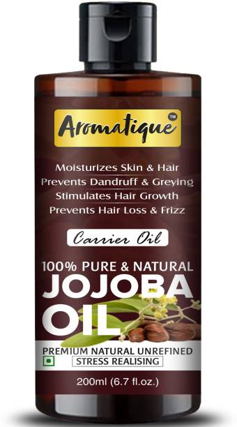 Aromatique Jojoba Oil Carrier oil for Skin & Hair Growth 100% Pure and Natural