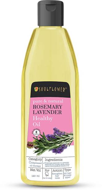 Soulflower Rosemary Lavender Essential | Pure, Organic & Cold Pressed Oil