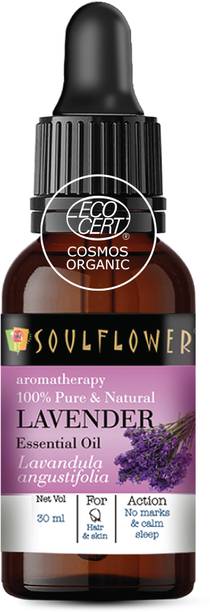 सोल्फ्लोवर Lavender Essential Oil 30ml, 100% Premium & Pure, Natural & Undiluted, For Hair Fall Control, Hair Growth, Dandruff Control, Acne Control