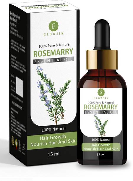 GLOWSIK Rosemary Essential Oil 100% Pure & Natural For Skin, & Hair Growth