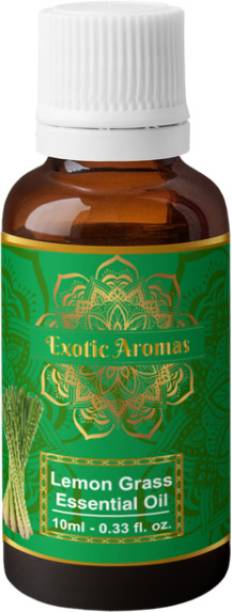 Exotic Aromas Lemongrass Essential Oil, 100% Pure and Natural, For Aromatherapy , Skin & Hair