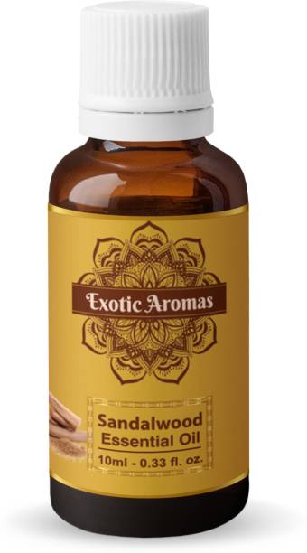 Exotic Aromas Sandalwood Essential Oil (Chandan Oil) For Bright,Flawless Skin & Diffusers