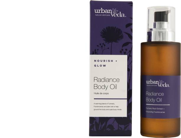 Urban Veda Nourish + Glow Radiance 100% Natural Body Oil | Sweet Almond, Turmeric Root Oil
