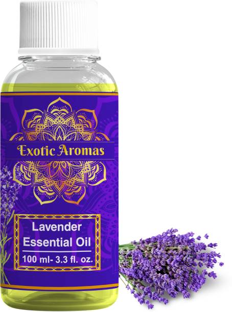Exotic Aromas Lavender Essential Oil for Stress Relief, Hair, Skin & Sleep
