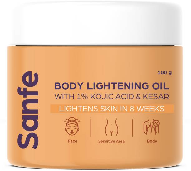 Sanfe Body oil gel | Instant Glow For Even Tone Skin | 24 Hrs Long Radiance