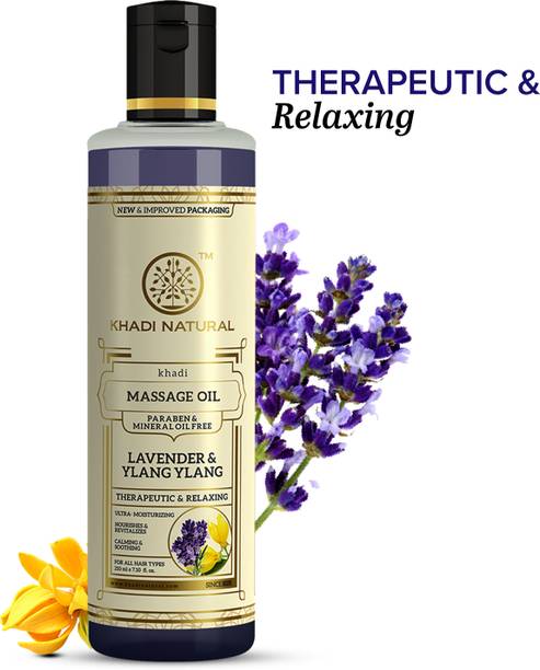 KHADI NATURAL Lavender & Ylang Ylang Massage Oil - Paraben & Mineral Oil Free