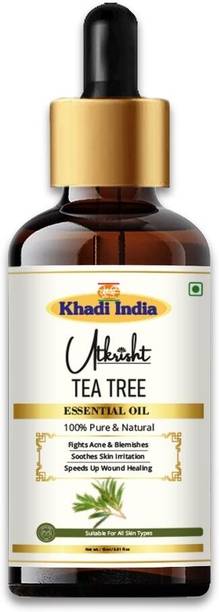 Utkrisht Khadi Tea Tree Essential Oil for Hair, Skin Care & Aromatherapy