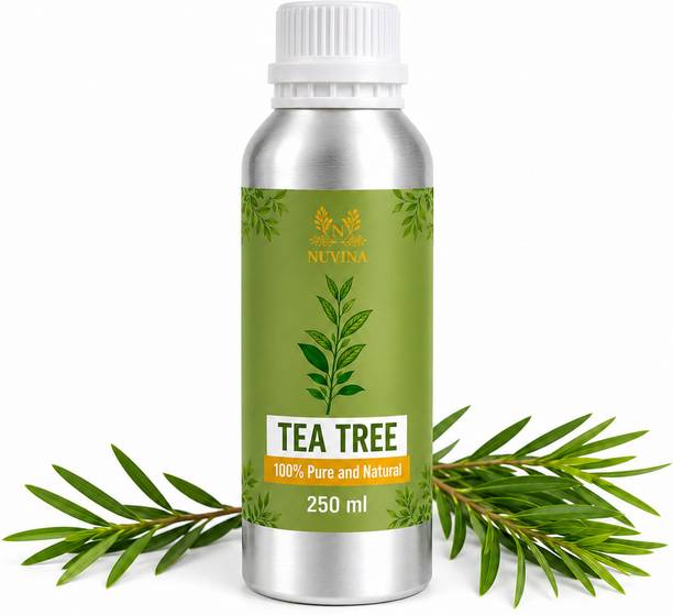 NUVINA Tea Tree Essential Oil | 250ml | 100% Pure & Natural | Aromatherapy & Diffuser