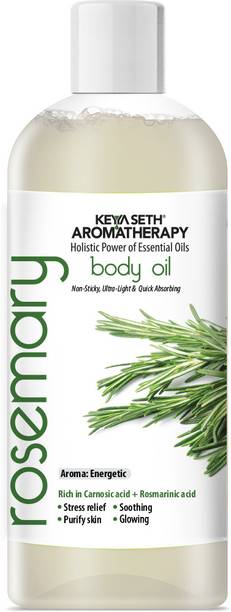 KEYA SETH AROMATHERAPY Rosemary Body Oil – Stress Relieving, Anti-Ageing & Soothing For Glowing Skin