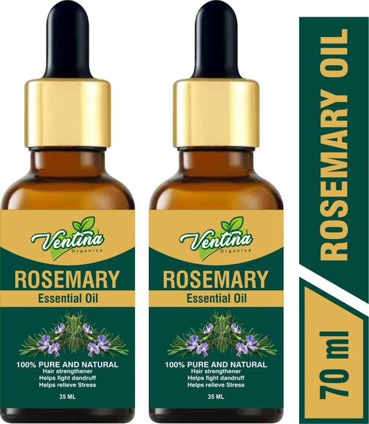 Ventina Organics Natural Rosemary Essential Oil | 100% Pure & Natural | Undiluted, Natural Aromatherapy, Therapeutic Grade