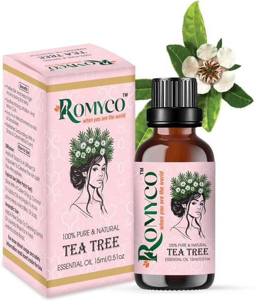 ROMYCO Tea Tree Essential Oil | Acne, Skin, Hair Care | Disinfectant | Diffuser