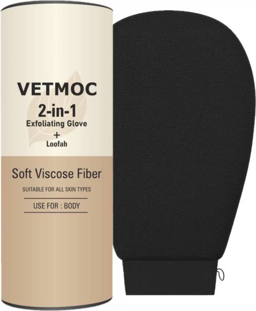 VETMOC Exfoliating Gloves For Dead Skin, Tan Removal for Face and Body
