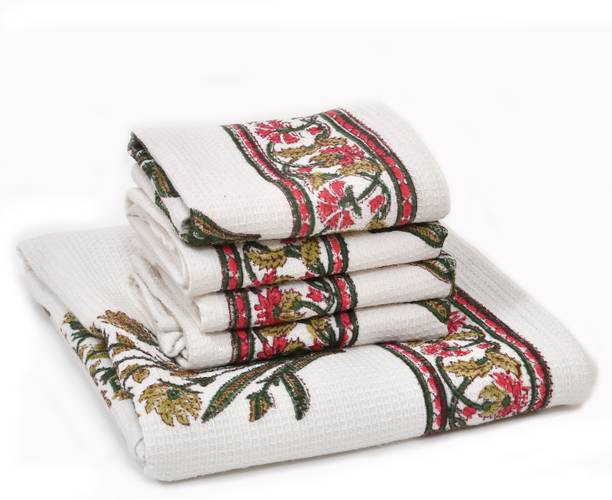Blocks Of India 5 Piece Cotton Bath Linen Set NA