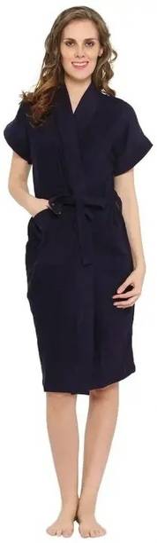 Fancy Steps Terry Cotton Bathrobes For Women Wearable Quick Dry Mag...