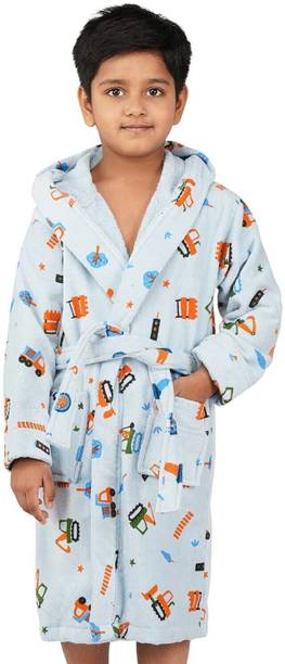 RANGOLI Blue Medium Bath Robe