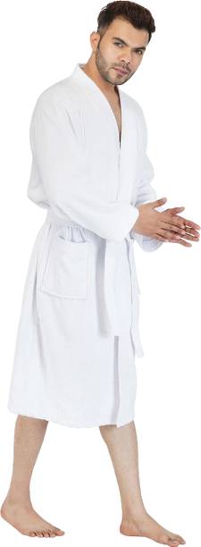 RANGOLI White XL Bath Robe
