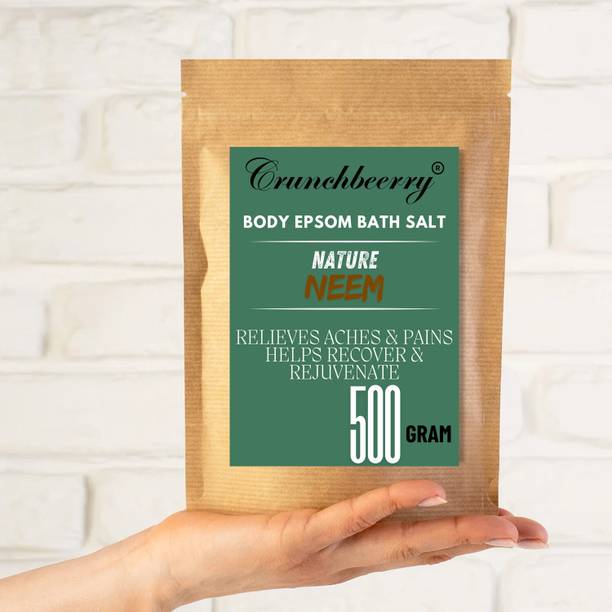 crunchbeerry NATURE NEEM Epsom Bath Salt Crystal And Bath, For Muscle Relief, Aches & Pain.