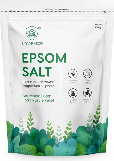 MY ARMOR Epsom Bath Salt 100% Pure, Relieves Muscle Aches and Pain, Unflavored-Free Scoop