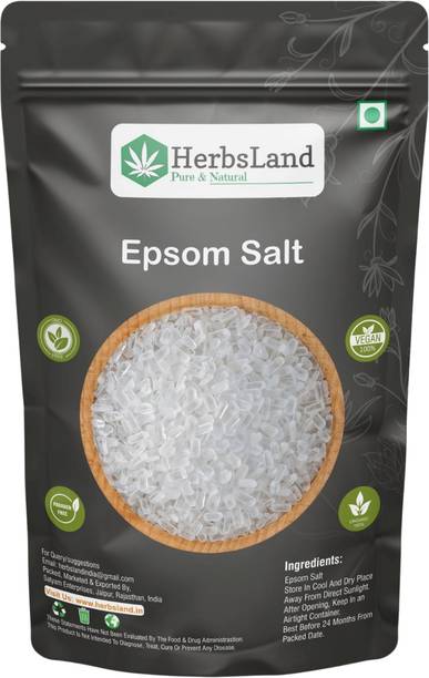 HerbsLand Epsom Salt For Pain Relief, Relaxation, Spa Treatment (200gm) (Pack of 1)