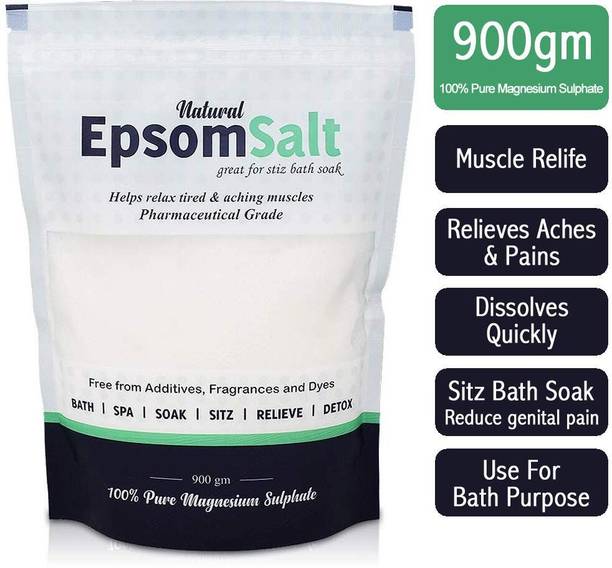 IS IndoSurgicals Natural Epsom Salt - Bath Salt for relieves muscle and body aches & pain