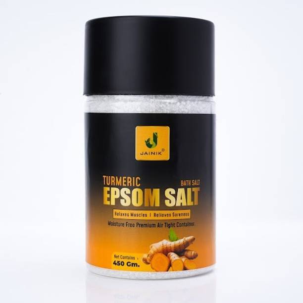 JAINIK Epsom Salt For -Muscle Relief, Relieves Aches Pain -turmic- 450gm
