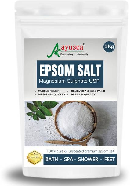 AYUSEA Epsom Bath Salt For Muscle Relax & Foot Soak, exfoliant and in aromatherapy