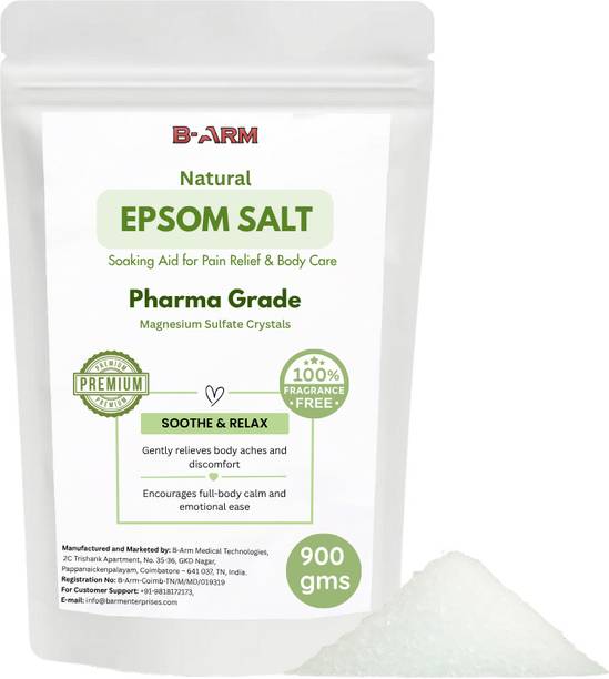 B-Arm USP/Pharma Grade Epsom Salt for Bath & Foot Pain Relief| 100% Natural Bath Salt