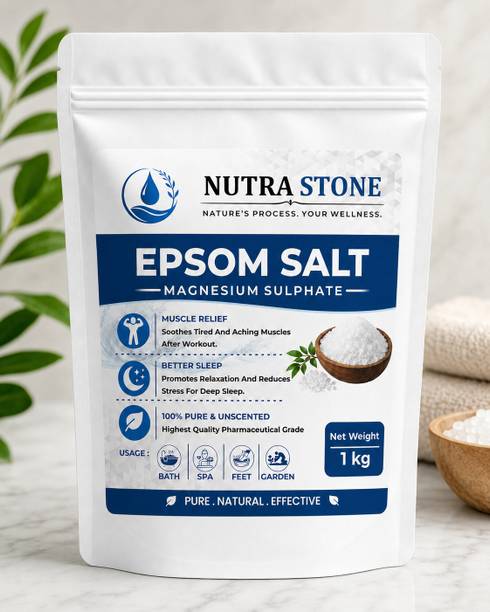 NUTRASTONE Pure Epsom Salt for Pain Relief, Bath Spa & Foot Soak