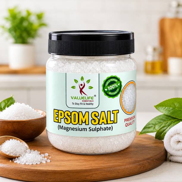 Value Life Epsom Salt Bottle(350g) | Magnesium Sulphate | Bath & Foot Soak