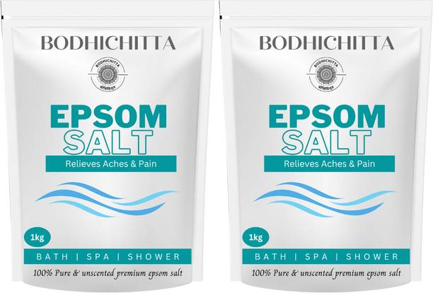 Bodhichitta Epsom Bath Salt Crystal, For Muscle Relief, Relieves Aches & Pain Pack of 2 x