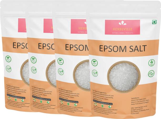 HERBSVILLE Epsom Salt for Body Pain Relief & Muscle Relaxation – Herbal & Soothing