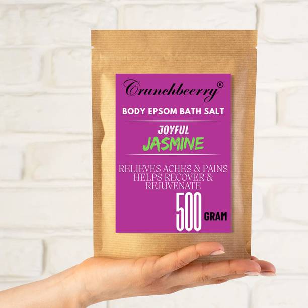 crunchbeerry JOYFUL JASMINE Epsom Bath Salt Crystal And Bath, For Muscle Relief, Aches & Pain