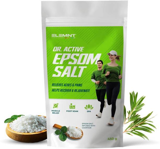 Elemnt Sports Science Dr. Active Epsom Salt for Muscle Recovery, Foot Soak & Body Spa