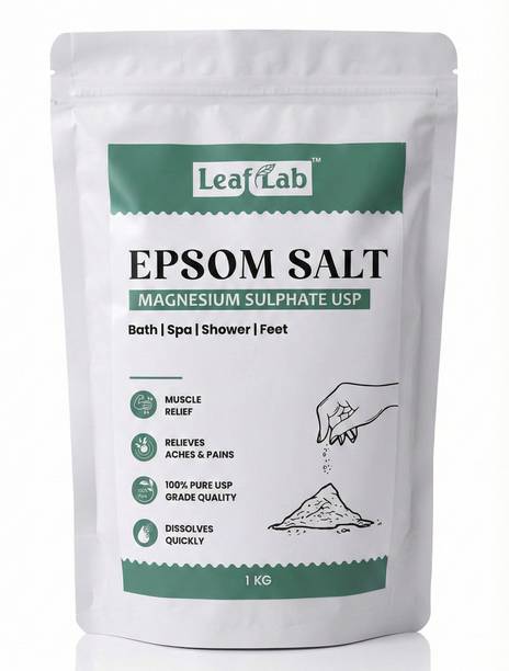Leaf Lab Pure Epsom Salt Magnesium Sulphate USP for Muscle Relief & Foot Soak
