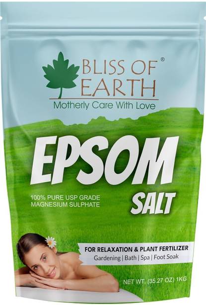 Bliss of Earth Epsom Salt for Bath, Plants & Foot Soak Natural Magnesium Sulfate for Body Relax