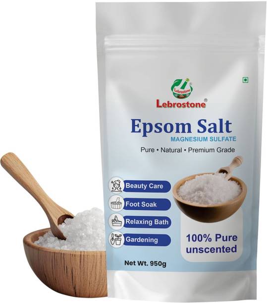 Lebrostone Epsom Salt (Magnesium Sulfate) for Bath Soak, Muscle Relaxation, Foot Soaks