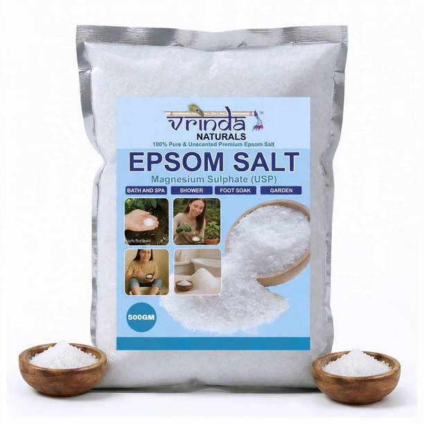 Vrinda Naturals Magnesium Sulphate Crystals for Body Pain & Relaxing Bath