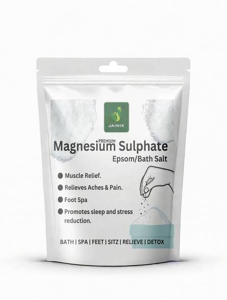 JAINIK Epsom Bath Salt Crystal And Bath, For Muscle Relief, Relieves Aches & Pain.