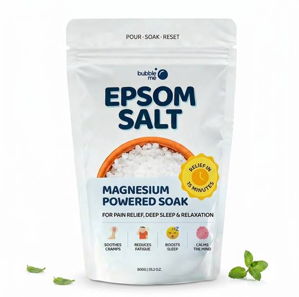 Bubble me Magnesium Powered Epsom Salt for Foot Soak & Body Relaxation