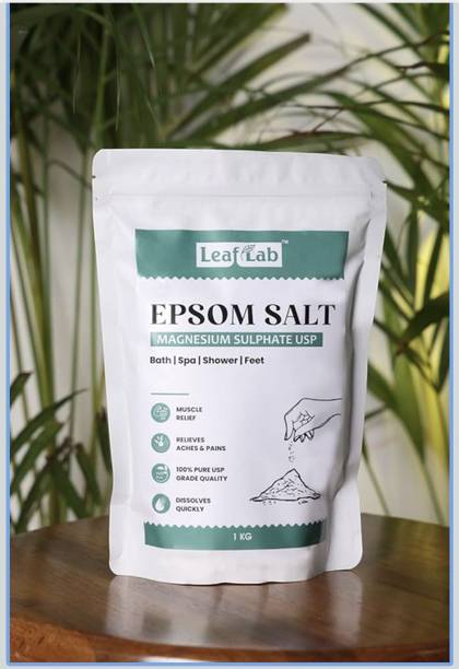 LEAF LAB ENTERPRISE Pure Epsom Salt Relaxing Bath Spa Soak for Muscle & Body Pain Relief